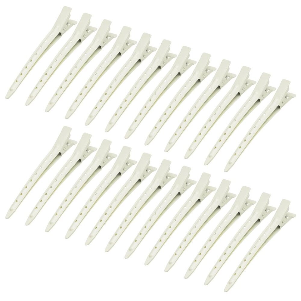 24 Packs Duck Bill Clips, 3.35 Inches Rustproof Metal Alligator Curl Clips with